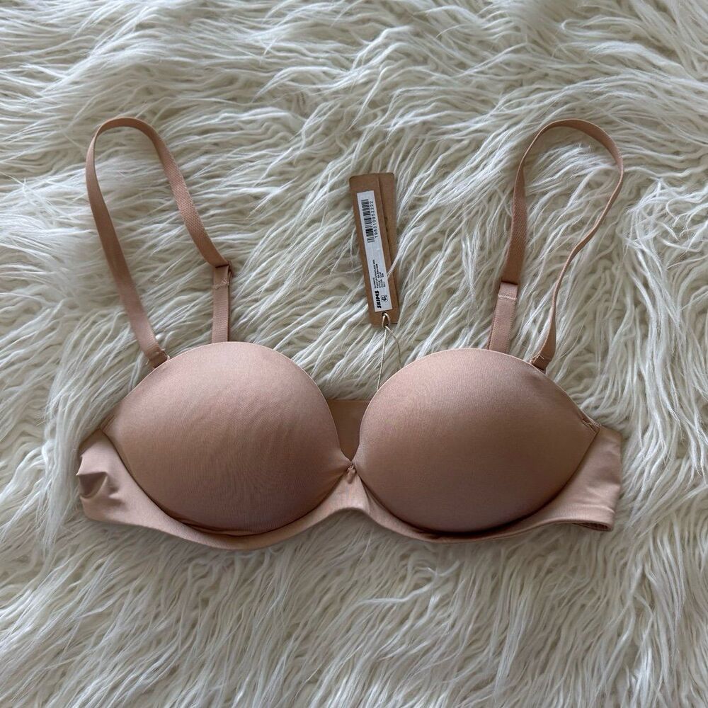 Skims Ultimate Push Up Strapless Bra Clay Size 32B